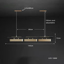 GobekUsa Brushed Gold Stainless Steel Long Pendant Lamp for Dining Room & Bar Decor