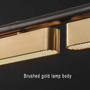GobekUsa Brushed Gold Stainless Steel Long Pendant Lamp for Dining Room & Bar Decor