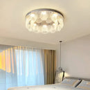 GobekUsa LED Ceiling Light Stainless Steel Glass Parlor Bedroom Fixture