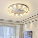 GobekUsa LED Ceiling Light Stainless Steel Glass Parlor Bedroom Fixture