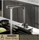 GobekUsa Digital Display Pull Out Kitchen Faucet