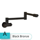 GobekUsa Double Joint Spout Brass Kitchen Faucet, Single Hole Two Handle Swing Arm