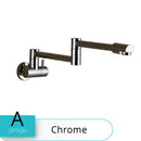GobekUsa Double Joint Spout Brass Kitchen Faucet, Single Hole Two Handle Swing Arm