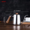 Modern stainless steel gooseneck drip coffee pot kitchen kettle by Decorbites