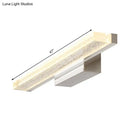 GobekUsa Stainless Steel LED Vanity Sconce with Acrylic Shade, Warm/White Light, 3 sizes available