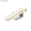 GobekUsa Stainless Steel LED Vanity Sconce with Acrylic Shade, Warm/White Light, 3 sizes available