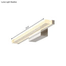 GobekUsa Stainless Steel LED Vanity Sconce with Acrylic Shade, Warm/White Light, 3 sizes available