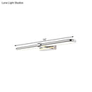 GobekUsa Modern Stainless Steel LED Wall Lamp with Acrylic Oval Shade - Chrome Vanity Lighting Fixture, 16"/19.5" Width