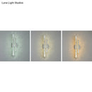 GobekUsa Modern Stainless-Steel LED Wall Mount Light with K9 Crystal Accent - Perfect for Living Room