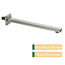 Modern stainless steel shower arm and head holder bathroom mount by Decorbites