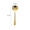 Modern stainless steel small gravy ladle set dining room sauce spoons by Decorbites