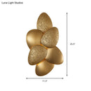 GobekUsa Modern Stainless Steel Squama Wall Light with Gold Accents - 3/6 Lights - Bedroom Sconce Fixture