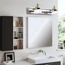 GobekUsa Modern Stainless Steel Wall Light with Acrylic Cone Shade - 2/3 Lights - Warm/White Lighting