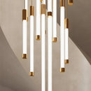 Modern Staircase Pendant Chandelier in Black or Gold