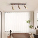 GobekUsa 3-Head LED Ceiling Spotlight for Living Room, Clothing Store - Stone Wood Spot Light