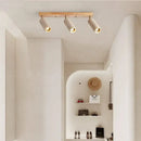 GobekUsa 3-Head LED Ceiling Spotlight for Living Room, Clothing Store - Stone Wood Spot Light