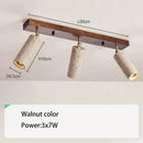 GobekUsa 3-Head LED Ceiling Spotlight for Living Room, Clothing Store - Stone Wood Spot Light