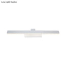 GobekUsa Modern Streamlined LED Vanity Wall Light - White Metal Shade, Warm/White Light, 17"/23" L