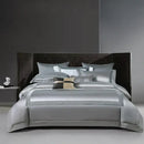 GobekUsa King Size Luxury 1400TC Cotton White Bedding Set with Embroidery