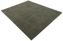 Modern Stripes Design Black And Brown 8x10 Hand Tufted Wool Area Rug