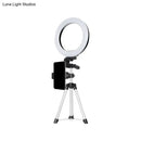 GobekUsa Modern Style USB LED Fill Flash Light with Tripod Design - Circle Metallic Vanity Lighting (Black)