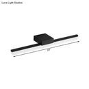 GobekUsa 16"/20" Ultra-Thin Acrylic LED Wall Light Sconce - Modern Style, Black or White Finish, Warm or White Light