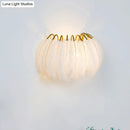 GobekUsa Modern Grey and White Sconce Light with Feather Detail for Parlor Wall
