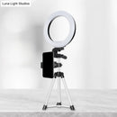 GobekUsa Modern Style USB LED Fill Flash Light with Tripod Design - Circle Metallic Vanity Lighting (Black)