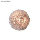 GobekUsa Modern Stylish Feather Wall Light - Blooming Grey/White Sconce Lighting for Sitting Room