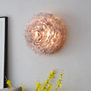 GobekUsa Modern Stylish Feather Wall Light - Blooming Grey/White Sconce Lighting for Sitting Room