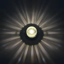 Modern sunburst crystal led flush mount ceiling light for living room by Decorbites