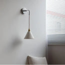 GobekUsa Ceramic LED Wall Sconce Pull Chain Switch Bedside Lamp White Nordic Modern Fixtures