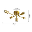 GobekUsa Brass Ceiling Light: Modern Restaurant Home Decor, E27 Bedroom Kitchen Living Room Fixture