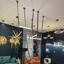 GobekUsa Designer LED Tube Suspension Chandelier for Living Room and Bar