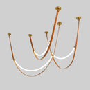 GobekUsa Designer LED Tube Suspension Chandelier for Living Room and Bar