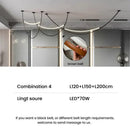 GobekUsa Designer LED Tube Suspension Chandelier for Living Room and Bar