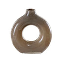 GobekUsa Geometric Circles Glass Vase for Home Decor and Flower Arrangement