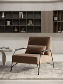 GobekUsa Italian Style Light Luxury Single Sofa Chair for Minimalist Living Room and Bedroom