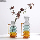 GobekUsa Bubble Glass Vase Hydroponics Plant Pot Table Decoration Floral Room Aesthetic Decor