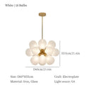 GobekUsa Glass Bubble Chandelier Ceiling Pendant Light for Modern Living Room Decor