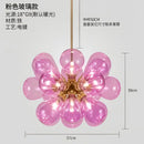 GobekUsa Glass Bubble Hanging Lamps Chandelier Modern Room Decor Ceiling Pendant Light
