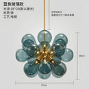 GobekUsa Glass Bubble Hanging Lamps Chandelier Modern Room Decor Ceiling Pendant Light