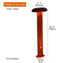 GobekUsa Designer Mushroom Floor Lamp: Modern Standing Light for Living Room & Office.