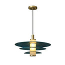GobekUsa Blue Copper Chandelier Pendant Light for Kitchen Island & Restaurant