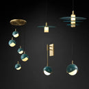 GobekUsa Blue Copper Chandelier Pendant Light for Kitchen Island & Restaurant