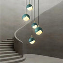GobekUsa Blue Copper Chandelier Pendant Light for Kitchen Island & Restaurant