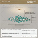 GobekUsa Gingko Leaf Chandelier: Modern Luxury Art Decor for Home, Restaurant & Bar