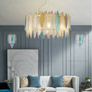 GobekUsa Glass Chandelier Light for Living Room, Bedroom, Dining: Luxury Art Designer Lighting