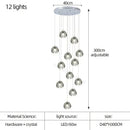 GobekUsa Crystal LED Chandelier for Luxe Living Spaces