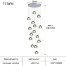 GobekUsa Crystal LED Chandelier for Luxe Living Spaces